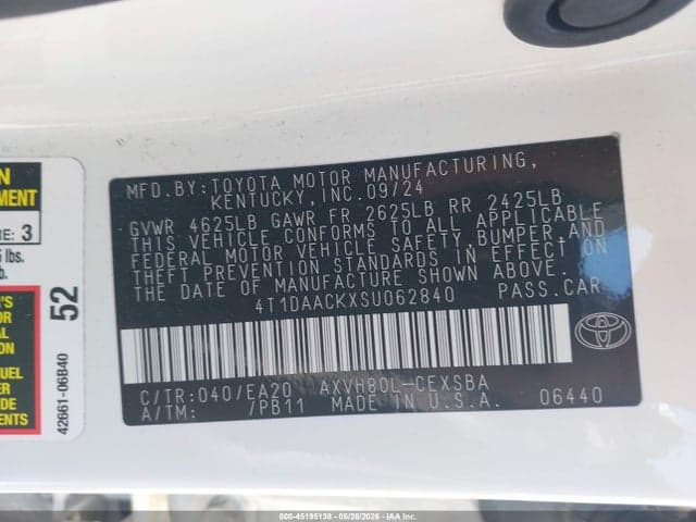 2025 TOYOTA CAMRY SE 9