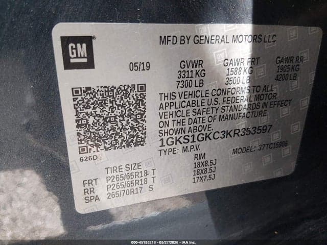 2019 GMC YUKON XL SLT 9