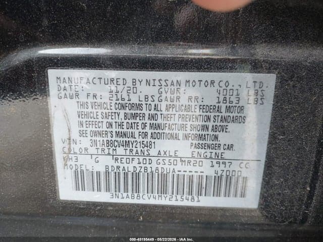 2021 NISSAN SENTRA SV XTRONIC CVT 9