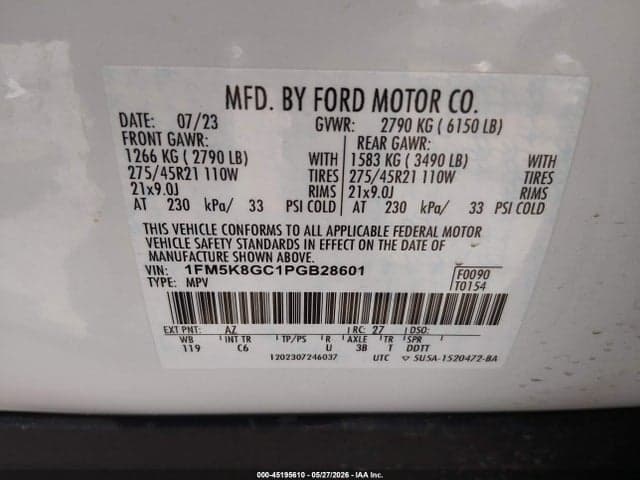 2023 FORD EXPLORER ST 9