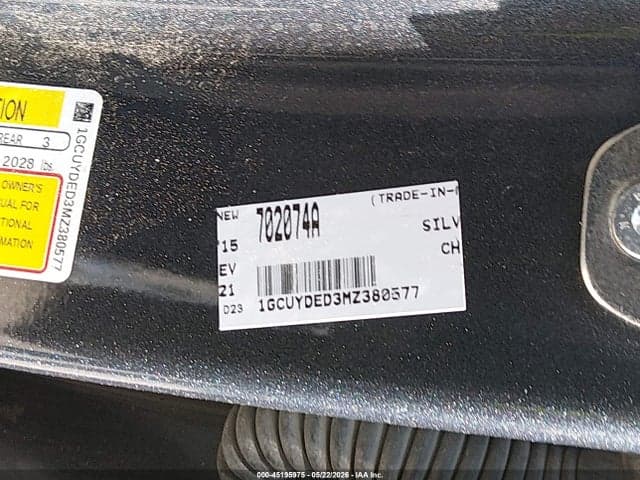2021 CHEVROLET SILVERADO 1500 4WD SHORT BED LT 9