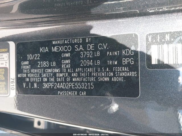 2023 KIA FORTE LXS 9