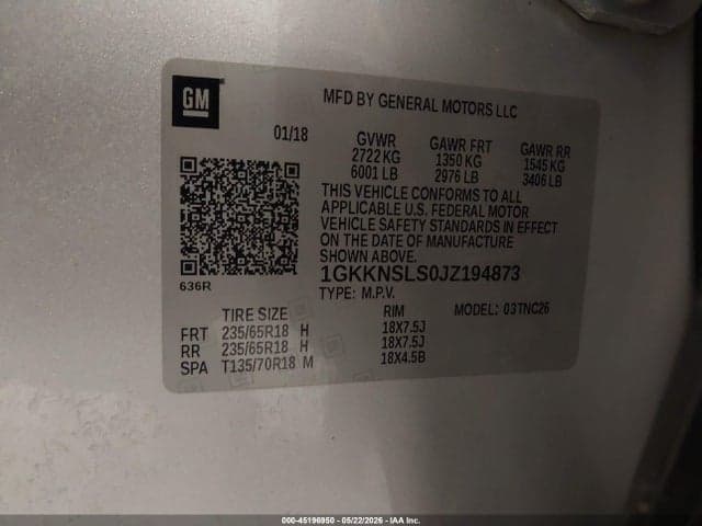 2018 GMC ACADIA SLE-2 9
