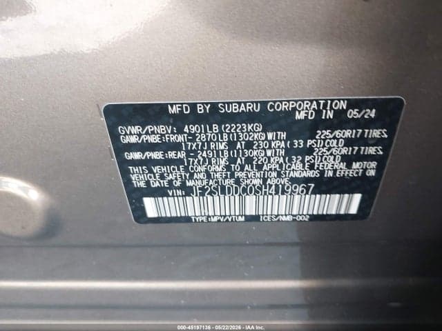 2025 SUBARU FORESTER PREMIUM 9