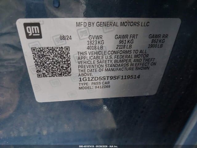 2025 CHEVROLET MALIBU FWD 1LT 9