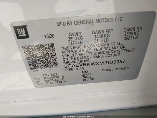 2021 BUICK ENCLAVE AWD PREMIUM 9