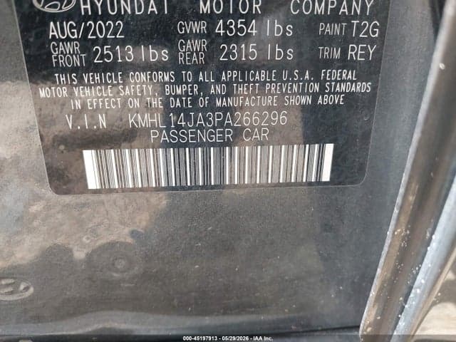 2023 HYUNDAI SONATA SEL 9