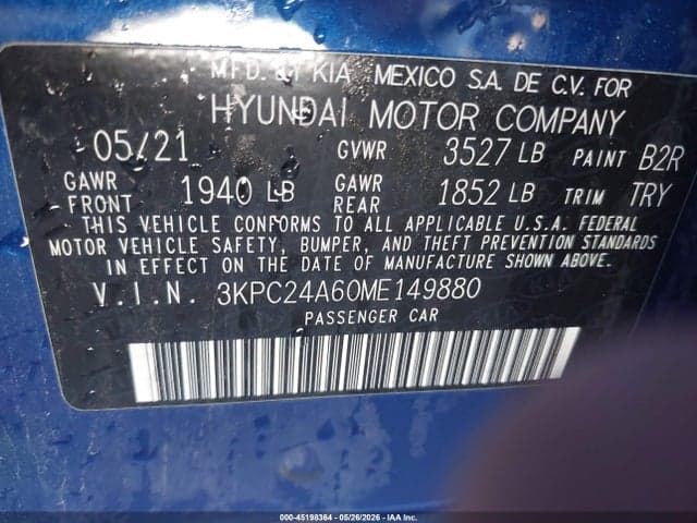 2021 HYUNDAI ACCENT SE 9