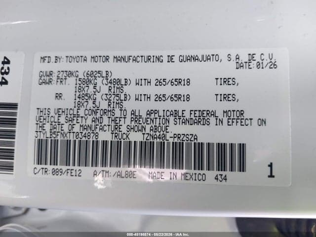 2026 TOYOTA TACOMA TRD SPORT 9