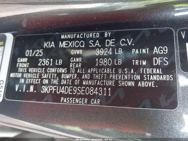 2025 KIA K4 EX 9