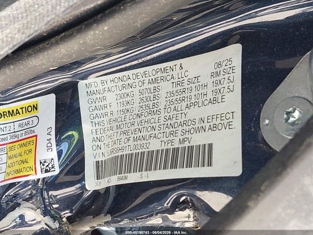 2026 HONDA CR-V HYBRID AWD SPORT TOURING 9