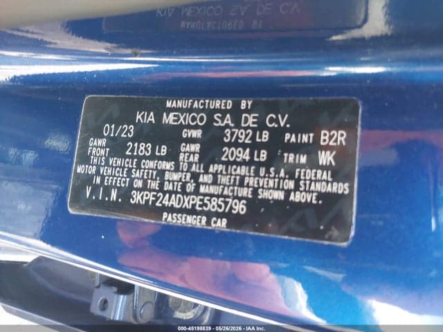 2023 KIA FORTE LXS 9