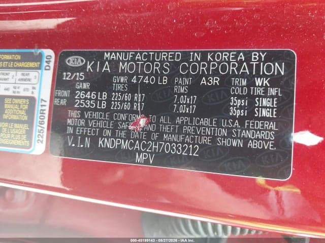 2017 KIA SPORTAGE LX 9