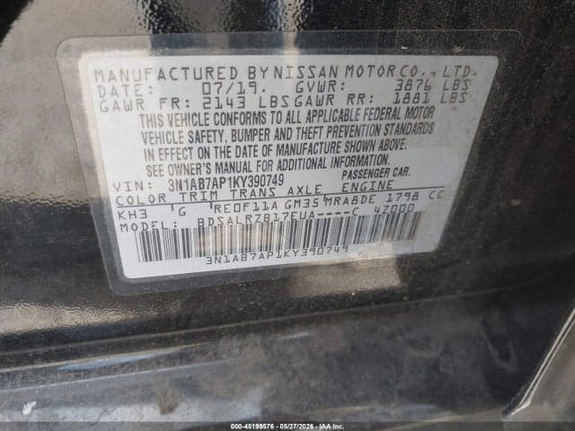 2019 NISSAN SENTRA SR 9