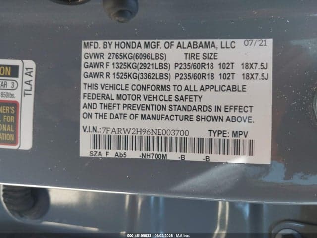 2021 HONDA CR-V AWD EX-L 9