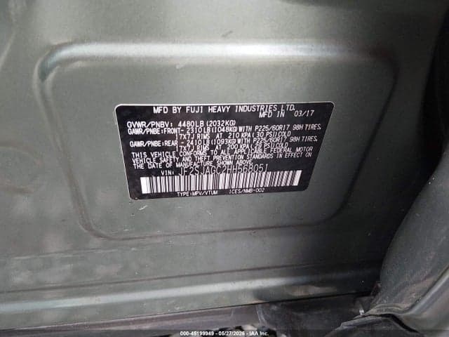 2017 SUBARU FORESTER 2.5I PREMIUM 9