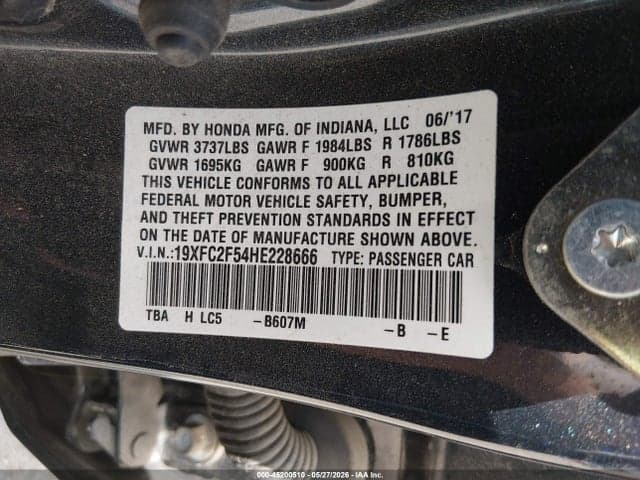 2017 HONDA CIVIC LX 9