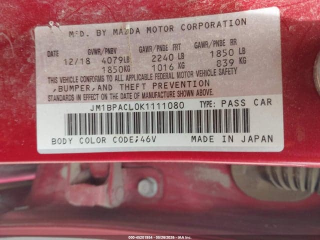 2019 MAZDA MAZDA3 SELECT PACKAGE 9