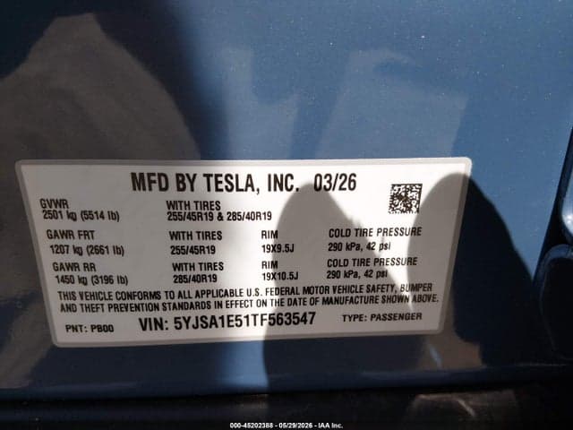 2026 TESLA MODEL S ALL-WHEEL DRIVE 9