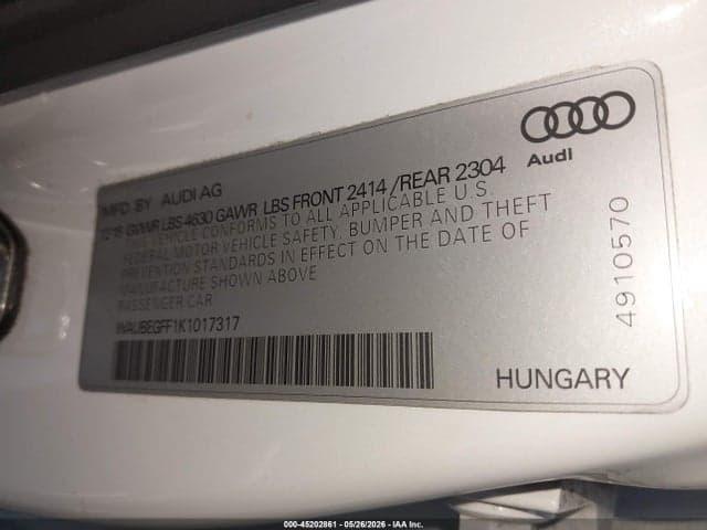 2019 AUDI A3 45 PREMIUM 9