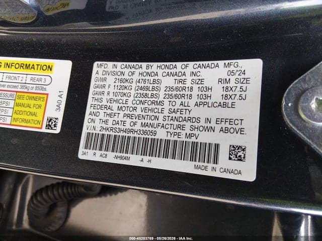 2024 HONDA CR-V EX 2WD 9