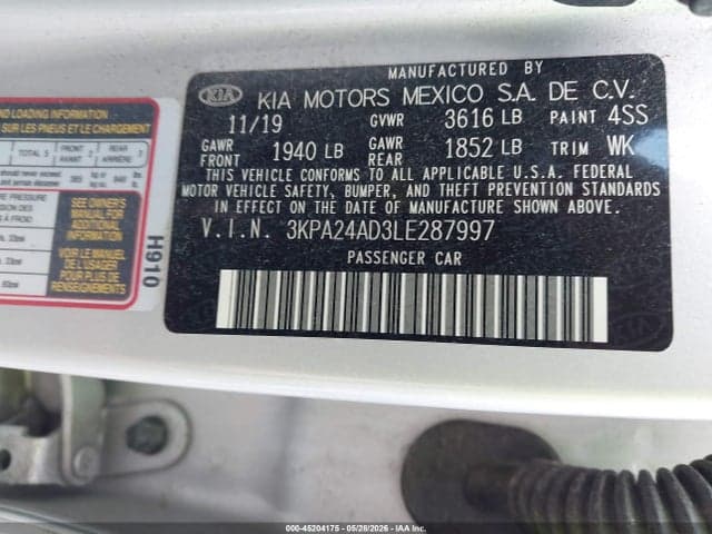 2020 KIA RIO LX 9