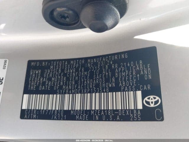 2024 TOYOTA COROLLA LE 9