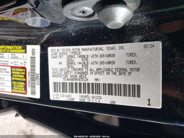 2024 TOYOTA SEQUOIA PLATINUM 9