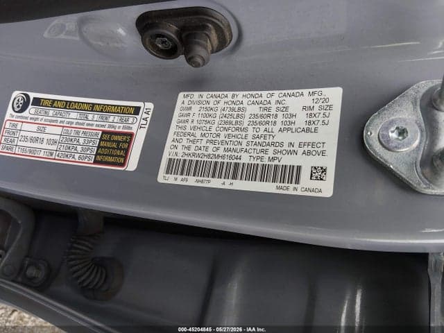 2021 HONDA CR-V AWD EX-L 9