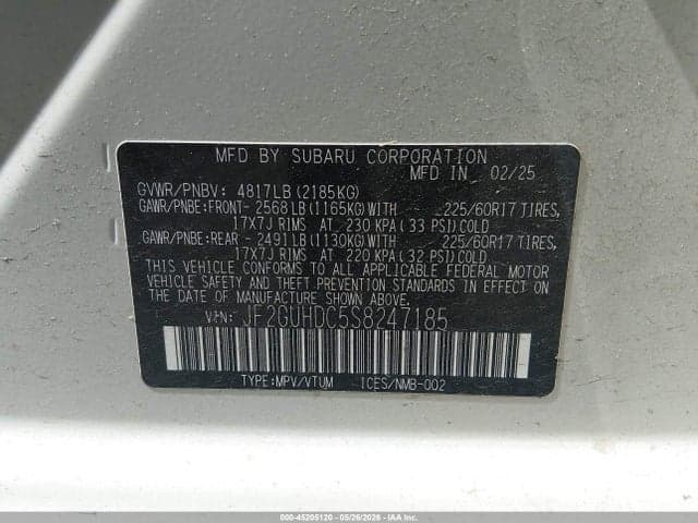 2025 SUBARU CROSSTREK PREMIUM 9