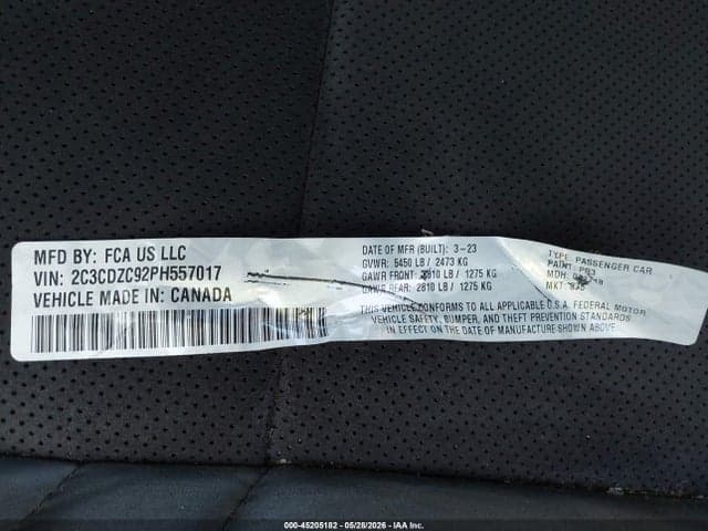 2023 DODGE CHALLENGER SRT HELLCAT JAILBREAK 9