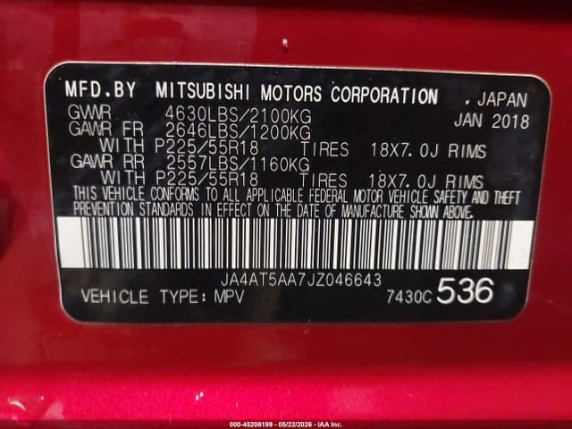 2018 MITSUBISHI ECLIPSE CROSS SEL 9