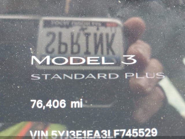 2020 TESLA MODEL 3 STANDARD RANGE PLUS REAR-WHEEL DRIVE/STANDARD RANGE REAR-WHEEL DRIVE 7