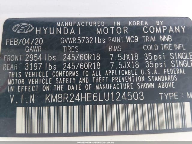 2020 HYUNDAI PALISADE SEL 9