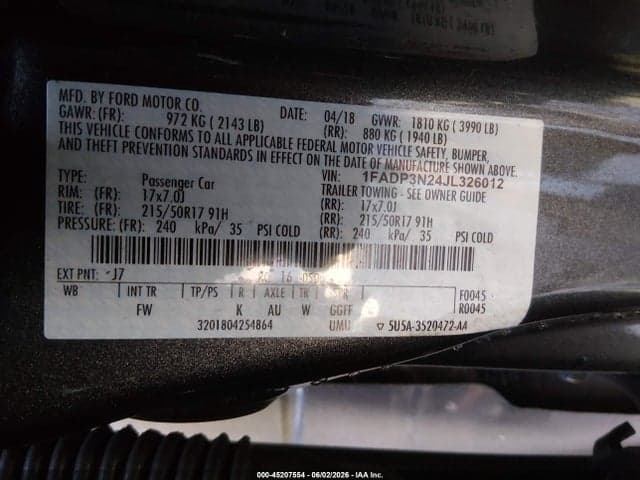 2018 FORD FOCUS TITANIUM 9