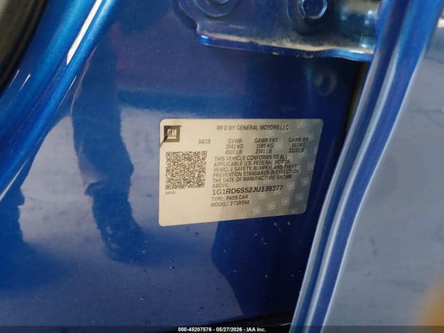 2018 CHEVROLET VOLT PREMIER 9