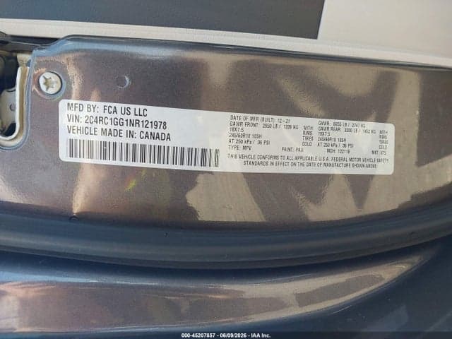 2022 CHRYSLER PACIFICA LIMITED 9