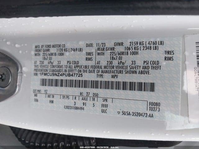 2023 FORD ESCAPE ST-LINE SELECT 9