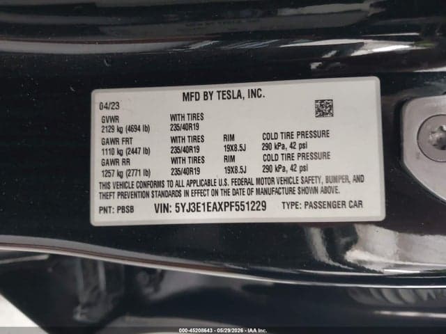 2023 TESLA MODEL 3 REAR-WHEEL DRIVE 9