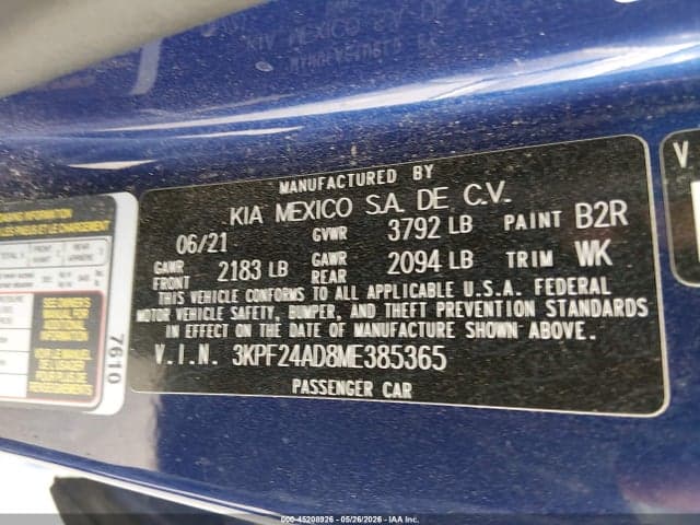 2021 KIA FORTE LXS 9