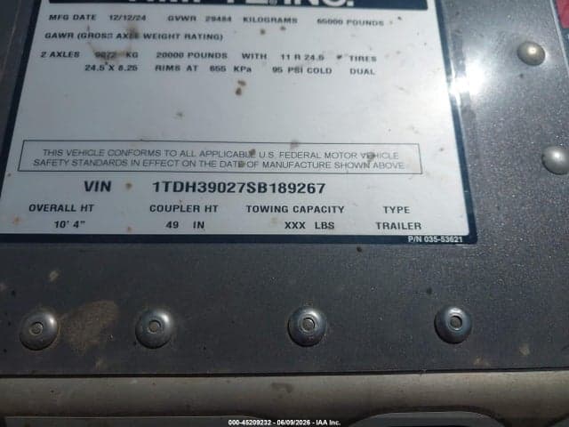 2025 TIMPTE UNKNOWN 9