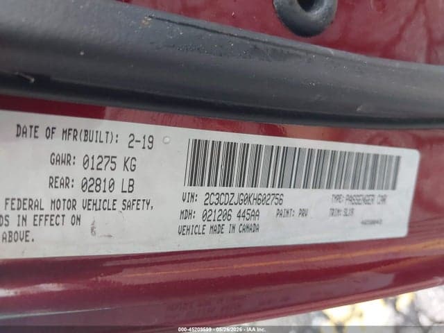 2019 DODGE CHALLENGER GT 9