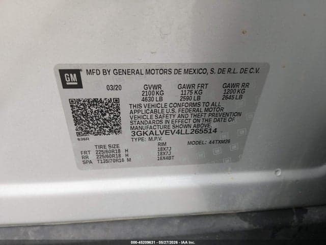 2020 GMC TERRAIN AWD SLT 9