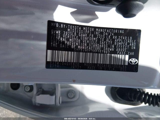 2024 TOYOTA COROLLA LE 9