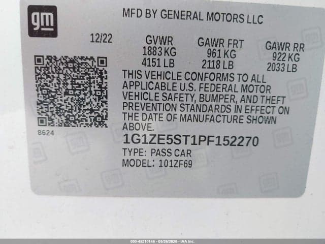 2023 CHEVROLET MALIBU FWD 2LT 9