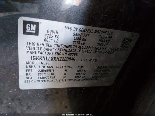 2017 GMC ACADIA SLE-2 9