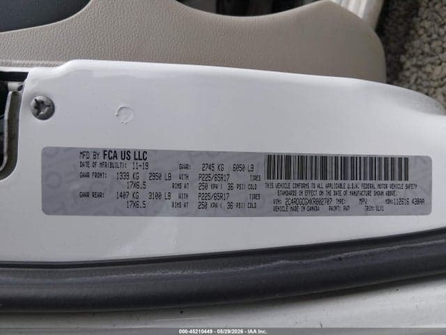 2019 DODGE GRAND CARAVAN SXT 9