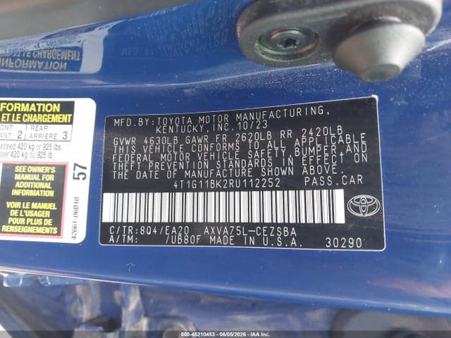 2024 TOYOTA CAMRY SE 9