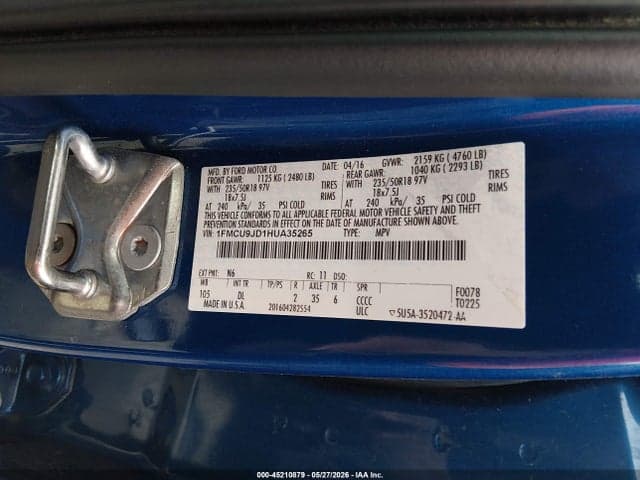 2017 FORD ESCAPE TITANIUM 9