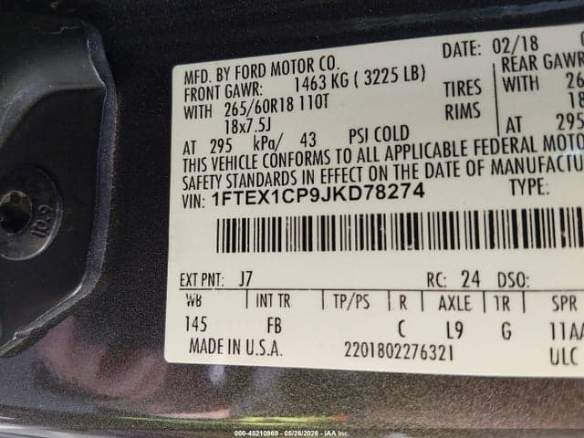 2018 FORD F-150 XLT 9